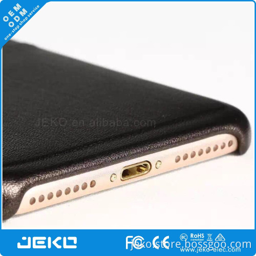 Hot carbon fiber leather cell phone case with card holder for iphone 7 7plus